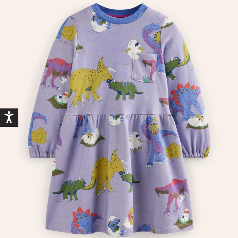 Mini Boden Loop Back Sweatshirt Dress